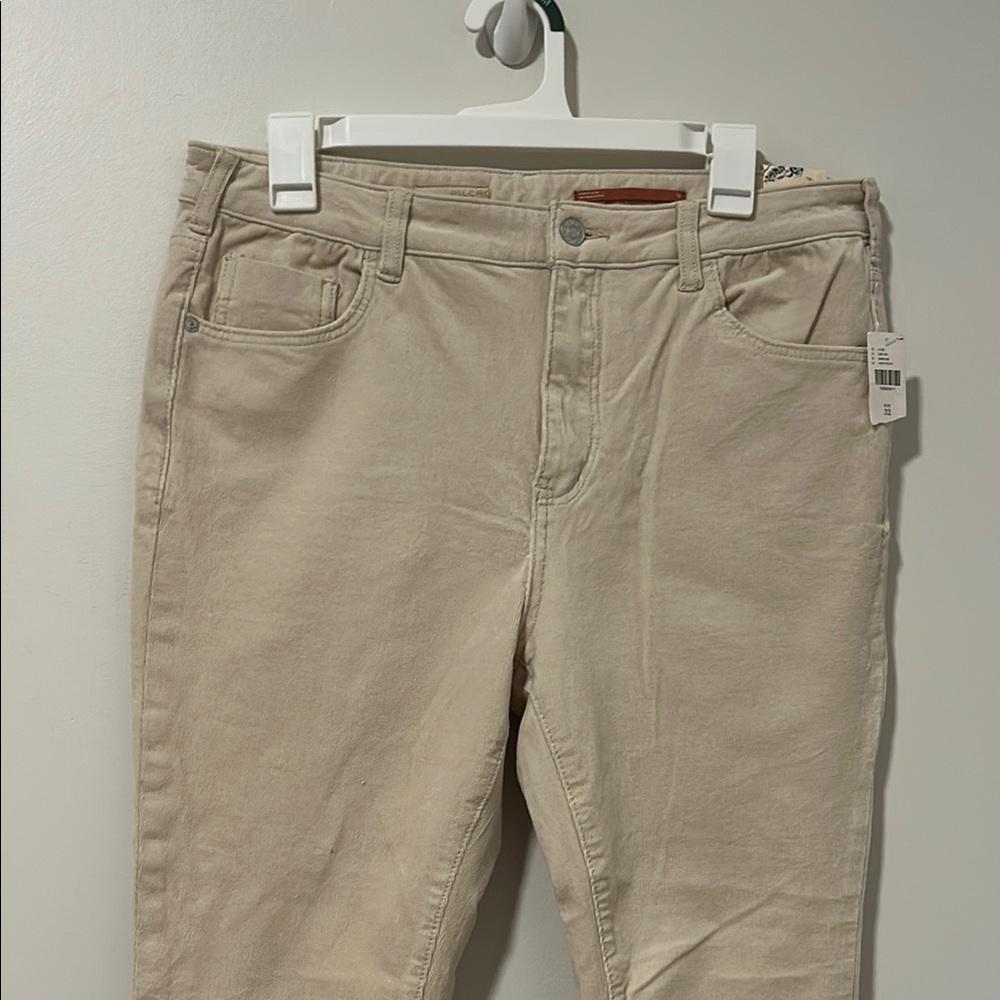 NWT Pilcro by Anthropologie High Rise Skinny Corduroy Pants Size 32